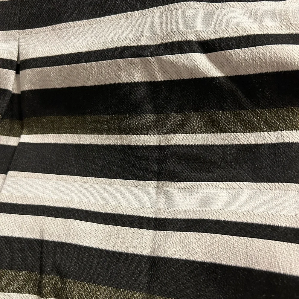 Elegant Black Dress with colorful striped design by Hobbs London size 6